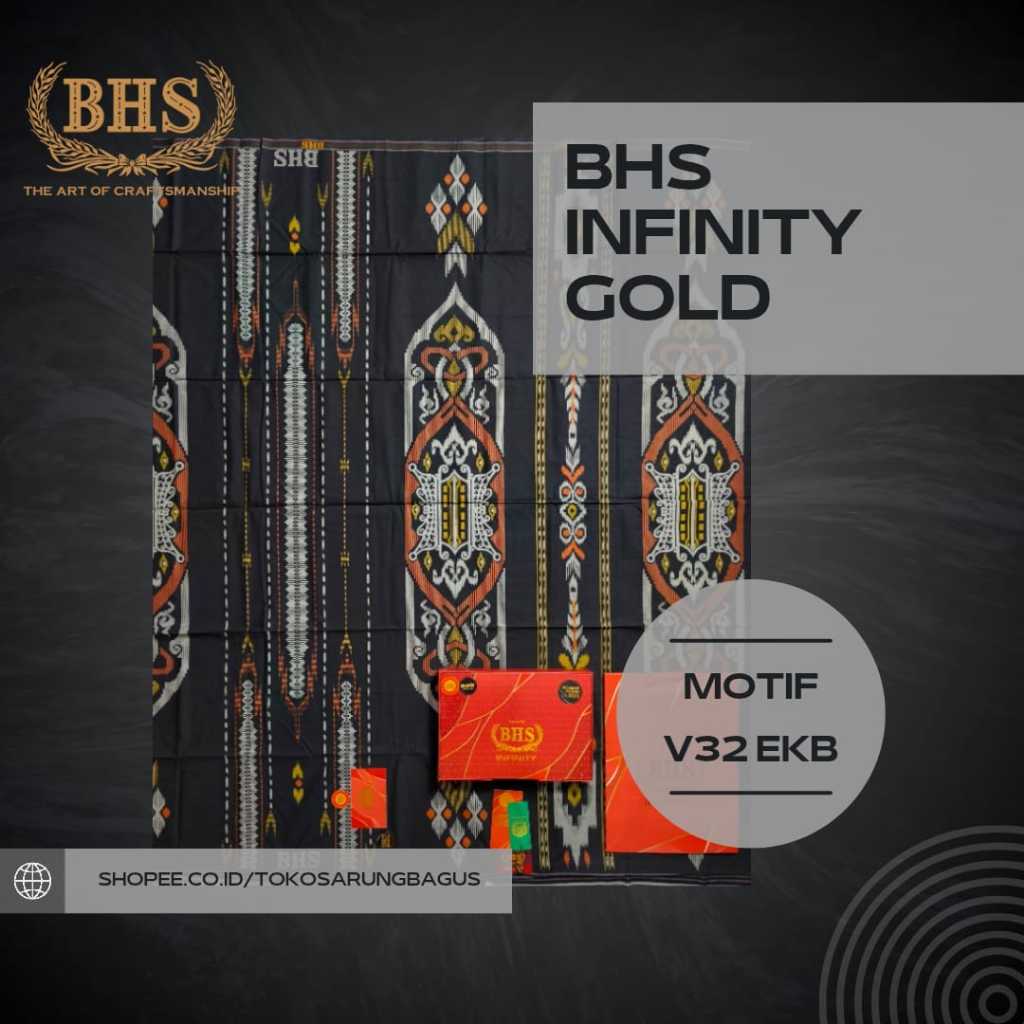 Sarung BHS Infinity Gold Motif V32 PKH EKB