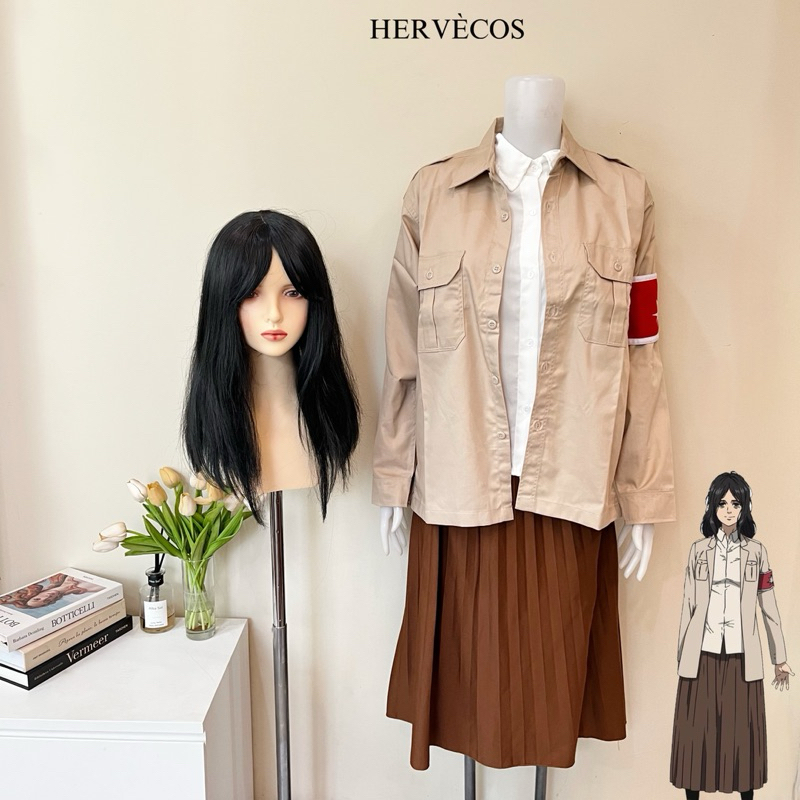 【Moonfairy】Ready Stock - Pieck Finger Costume Cosplay Attack On Titan AOT SNK Shingeki No Kyojin Kos