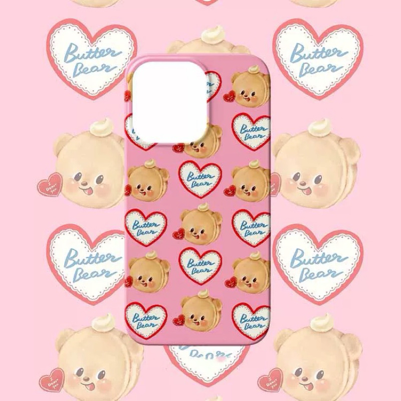 [TheCaseHaven] Butter Bear Phone Case Casing hp lucu Case Iphone 12 13 14 25 16