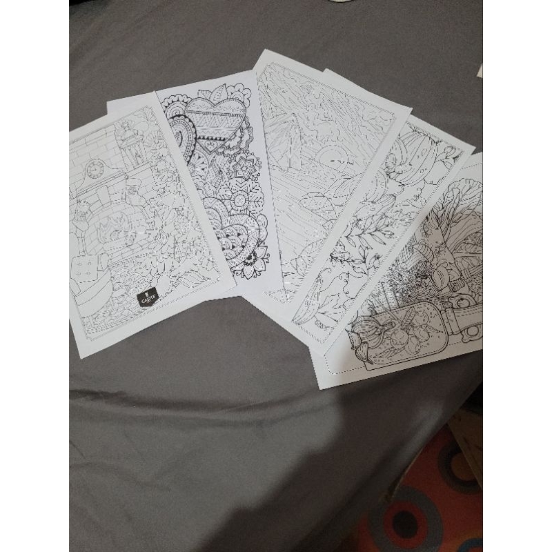 

5 pcs Coloring pages for adults/teenage and kids