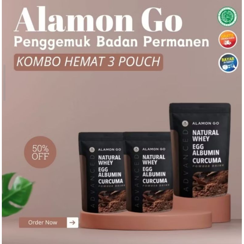 

(3 Paket) ALAMON GO / Susu Penambah Berat Badan Terlaris Alami HALAL dan BРОМ