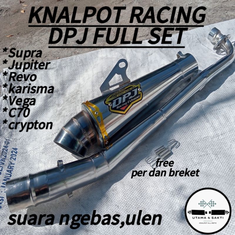 KNALPOT RACING DPJ SEMUA MOTOR BEBEK.suara ngebas ulen,pnp tinggal pasang