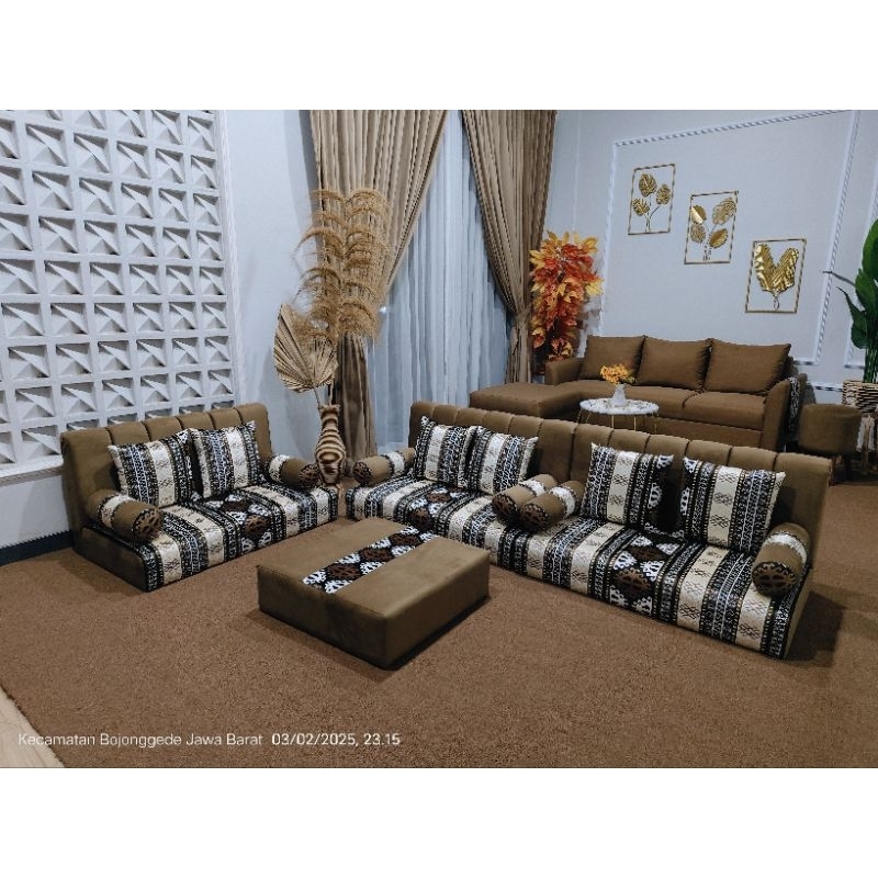 Sofa lesehan arabian 3sofa1meja