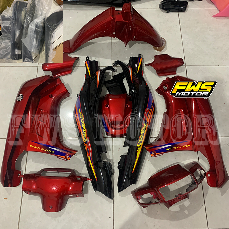 Fullset Satria Lumba Merah Kendi Hitam 98 ST