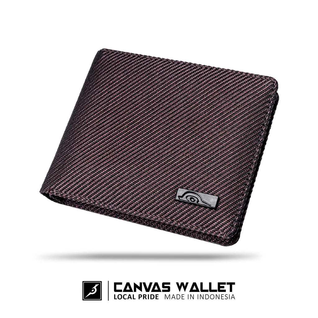 Dompet Pria Premium Kanvas JP21 – Dompet Tipis Elegan dengan Slot Kartu & Uang