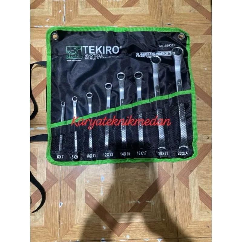 TEKIRO KUNCI RING SET 8 PCS | BOXES END WRENCH SET 6X7MM - 22X24MM ORIGINAL