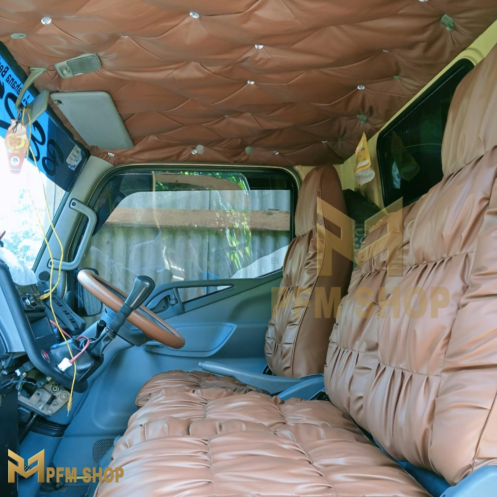 Sarung jok + Plafon/Atap untuk mobil truck Canter Ragasa Dyna Dutro Dll Model Sofa