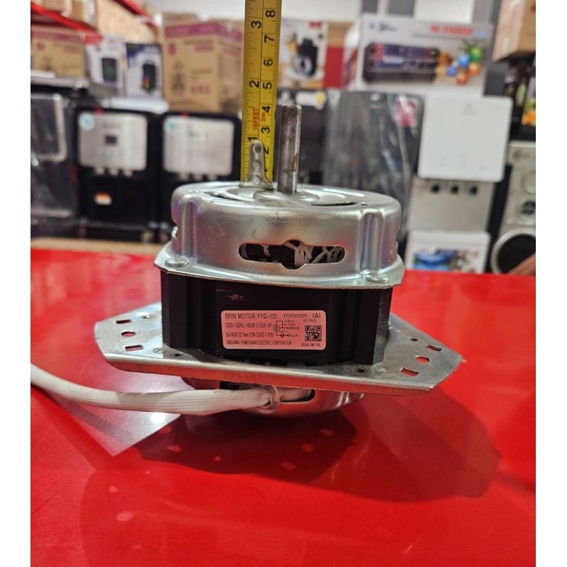 DINAMO SPIN MESIN CUCI 2 TABUNG POLYTRON ORIGINAL MODEL YYG-100 KAPASITAS 12-14KG.