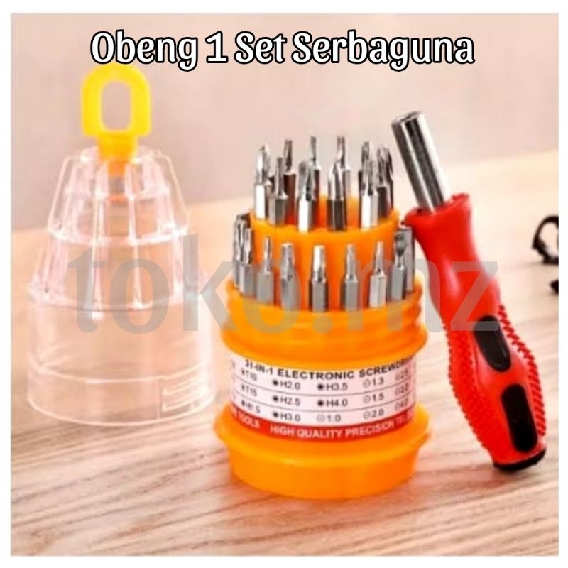 Obeng 1 set 31 in 1 serbaguna lengkap obeng telur obeng  HP elektronik pc handphone multifungsi