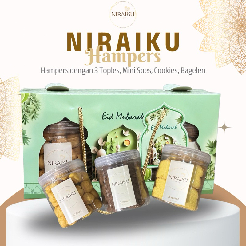 

Hampers Lebaran Hijau Mini Soes, Cookies, Bagelen