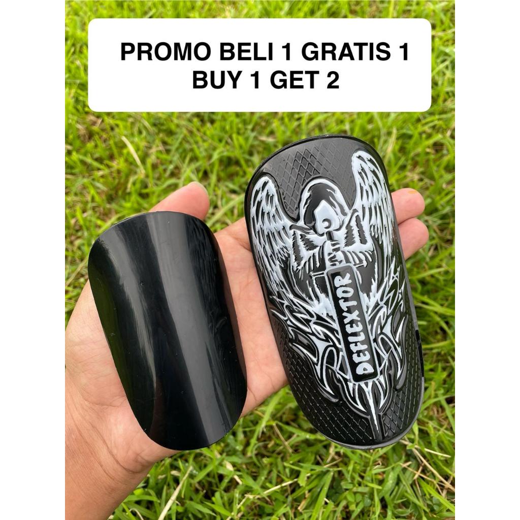 DEFLEXTOR-PROMO BELI 1 GRATIS 1 Skindeker Polos Deker Sepak Bola Dan Futsal Shinguard Pelindung Tula