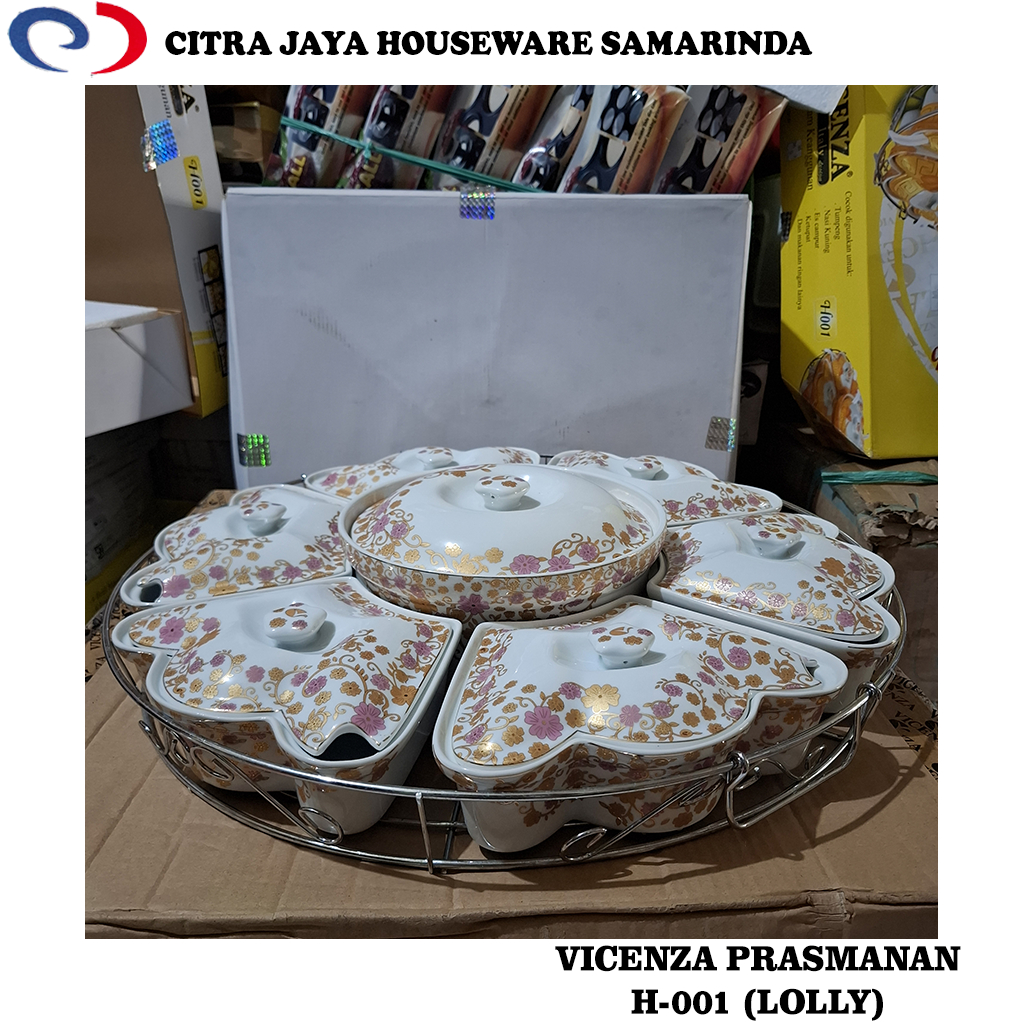 Prasmanan Keramik Vicenza H-001 (PER 1 SET) KHUSUS INSTANT SAMARINDA