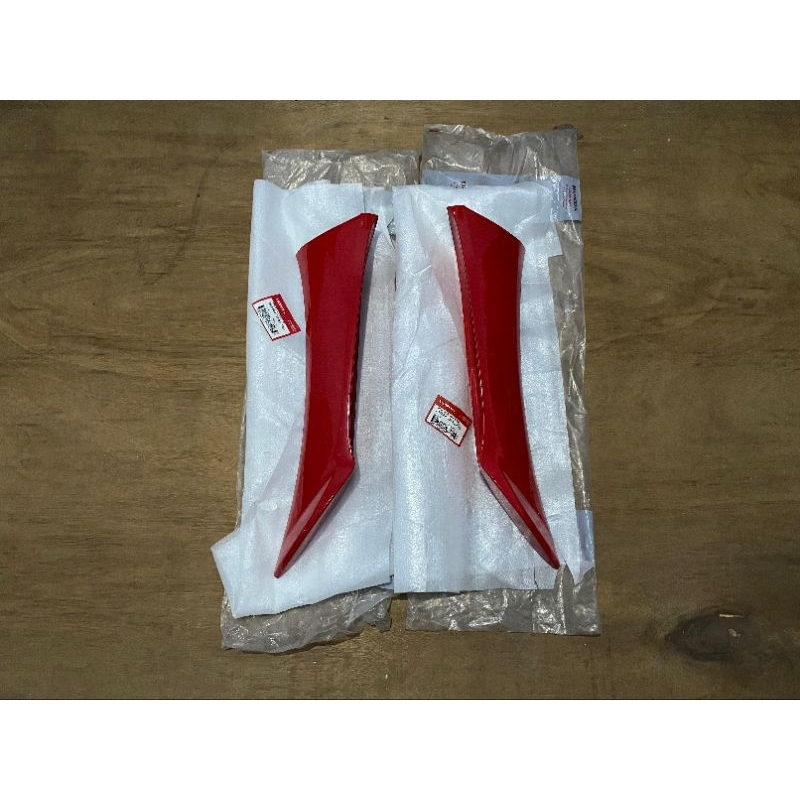 Legshield leg shield sayap luar merah supra x 125 old lama original baru ahm