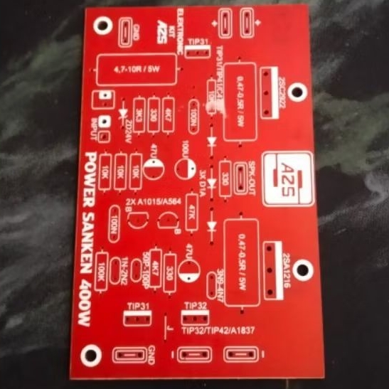 PCB Power SANKEN 400W SAFARI Mono PCB merah
