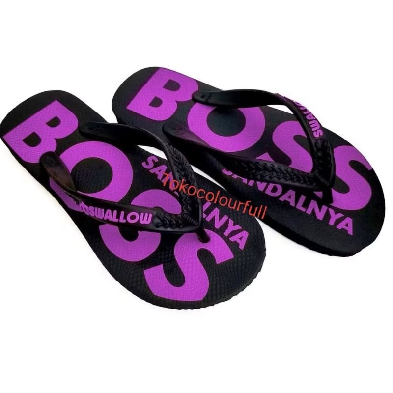 grosir sandal swallow boss/sandal jepit cowok/sandal jepit swallow 6pcs