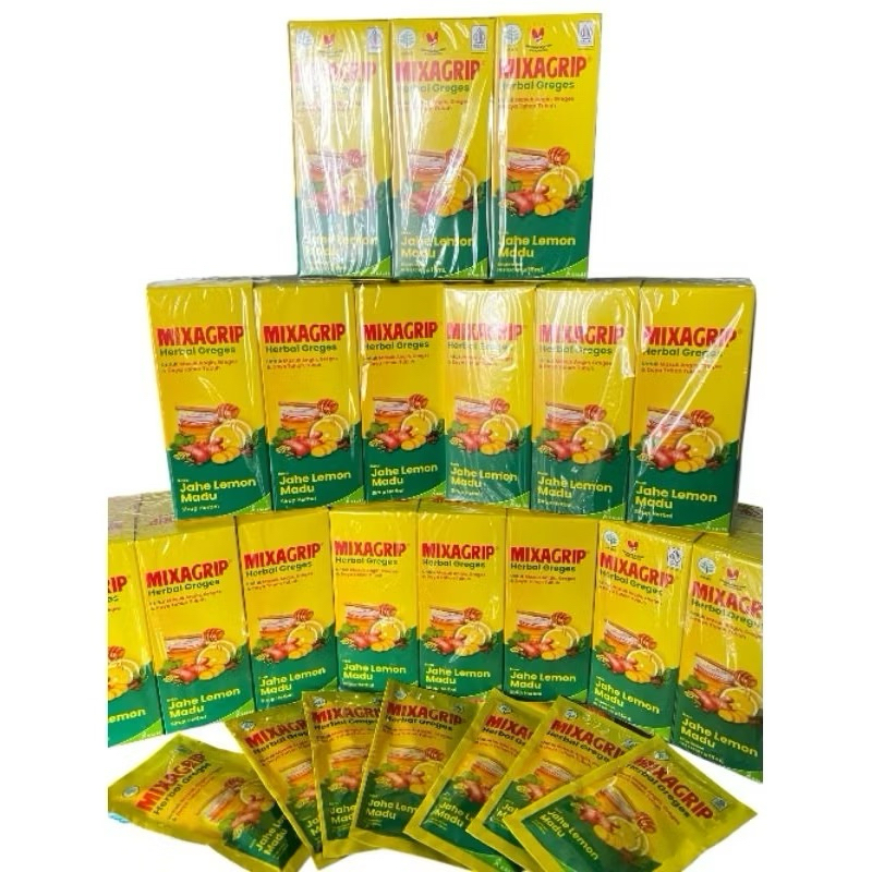 

(BELI 1 BOX GRATIS HADIAH MENARIK) MIXAGRIP HERBAL GREGES ISI 6 SACHET / BO