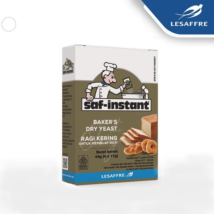 

Ragi Instan Merk SAF All Varian Isi 4 Sachet Merek SAF Blue/Gold 500gr Bahan Adonan Roti Bagel Pizza Kue Cake Dry Yeast Lesafree Bread Improver Original Asli Murah Malang Jatim