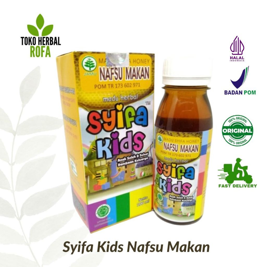 

MADU ANAK HERBAL SYIFA KIDS NAFSU MAKAN 100 ML UNTUK MENINGKATKAN NAFSU MAKAN ANAK