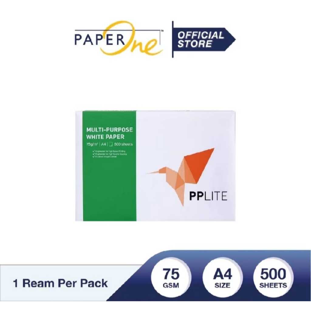 

RK Kertas HVS A4 75 gram PP LITE ( 1 Rim / 500 Lembar)