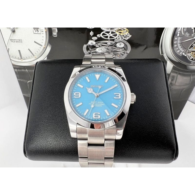 SEIKO MOD BABY BLUE EXPLORER – SEIKO NH35 MOD (36MM)