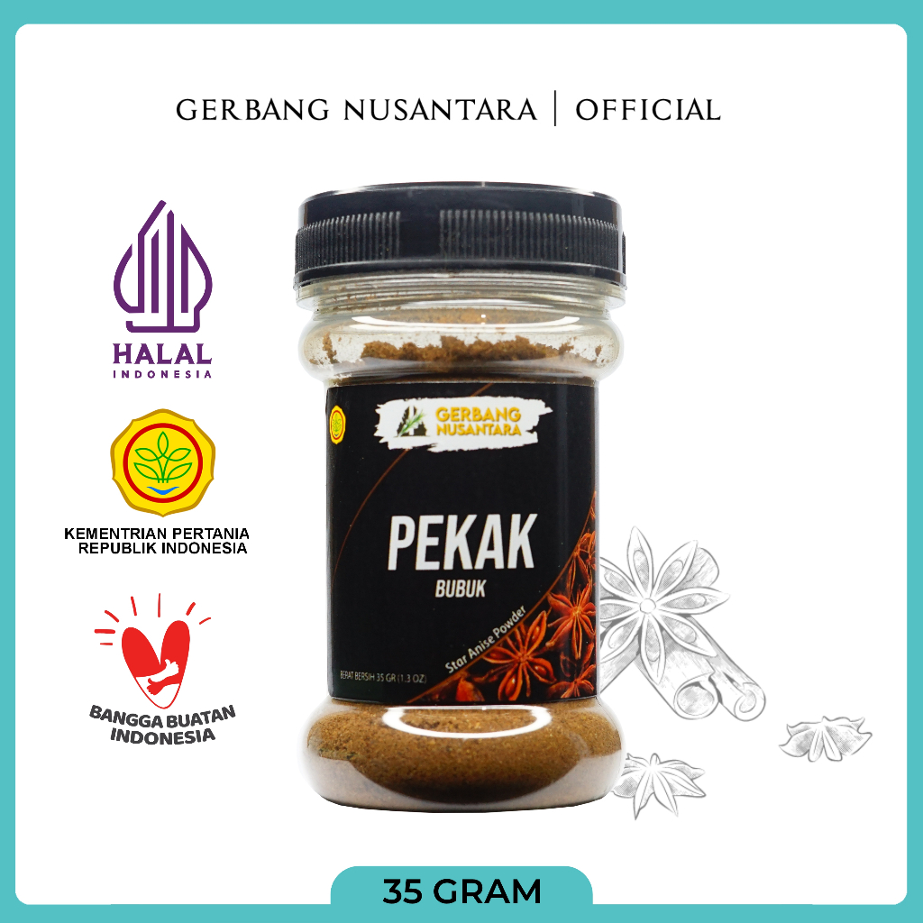 

Gerbang Nusantara - Pekak / Bunga Lawang Bubuk Bumbu Masak Dapur Rempah 35gr