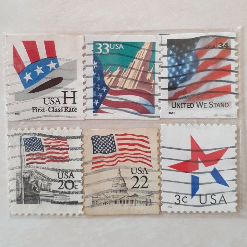 

(A) Perangko USA seri mix set 6pcs