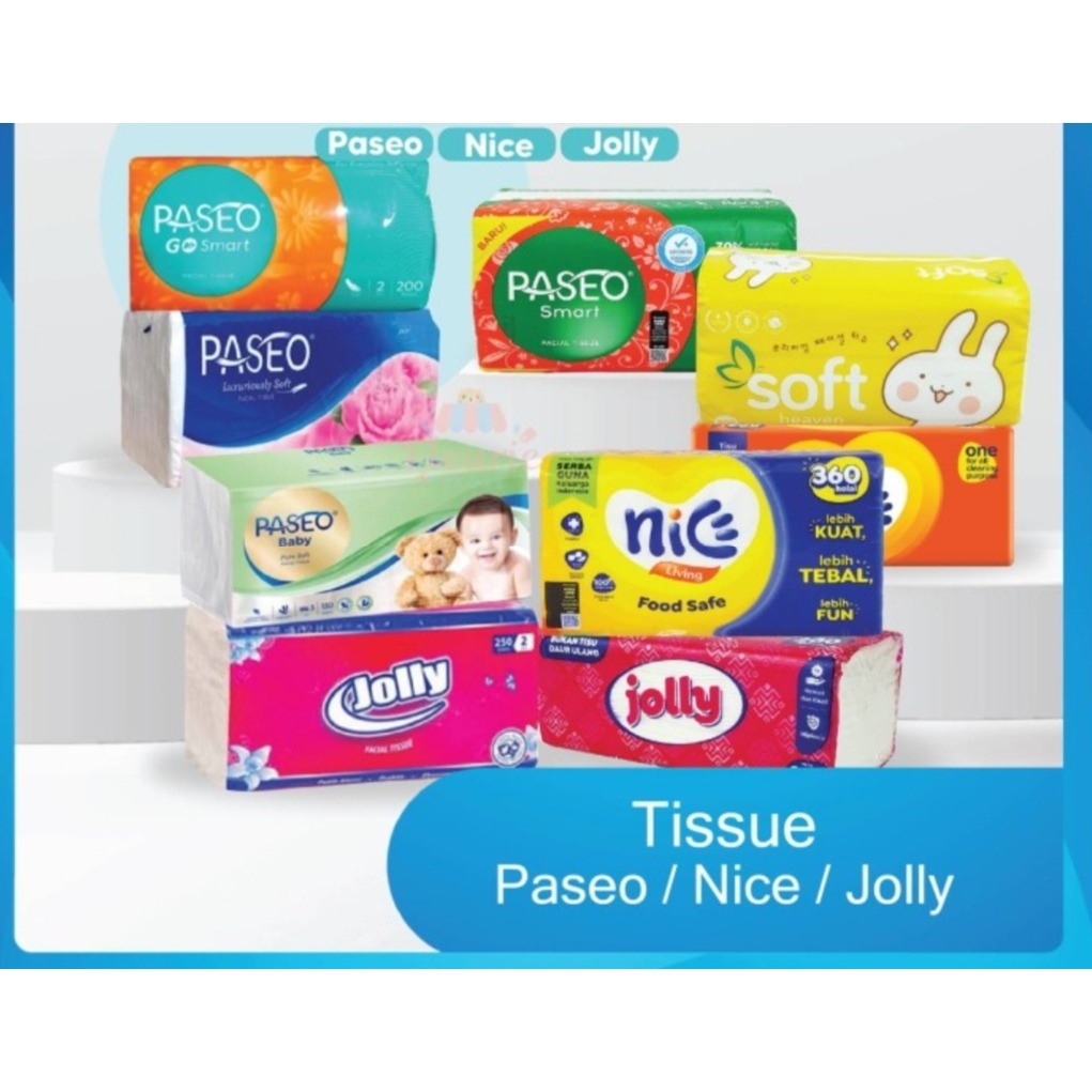 TISU KERING PASEO 250S DAN 50S, TISU KERING NICE 250S DAN 180S, TISU KERING JOLLY 250S - TISU LEMBUT