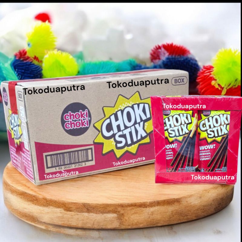 

Choki choki Stix Coklat 6 Box / Choki Stix Biskuit Coklat / Choki Stix Festive