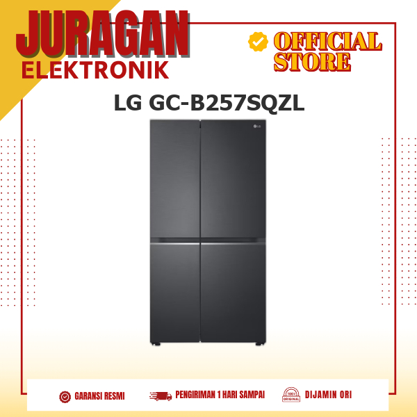 LG GC-B257SQZL Kulkas Side By Side 647 L Smart Inverter//GCB257SQZL/B257SQZL
