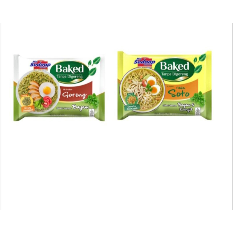 

MIE INSTAN - Mie Sedaap Baked Dibuat Dengan Bayam