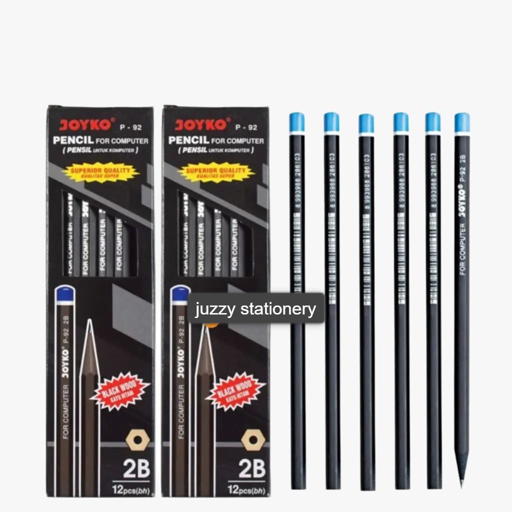 

Pensil 2B joyko P-92 black colour / warna hitam -LUSINAN