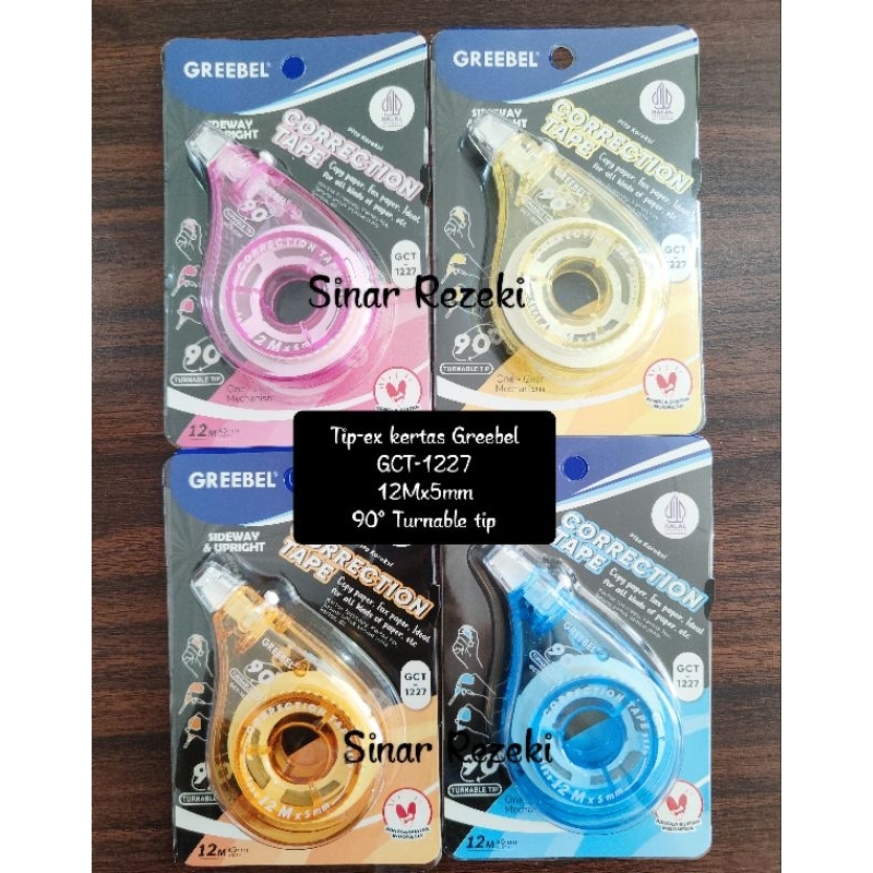 

1 buah!!GCT-1227!Tip-ex kertas greebel/correction tape greebel/pita perekat greebel