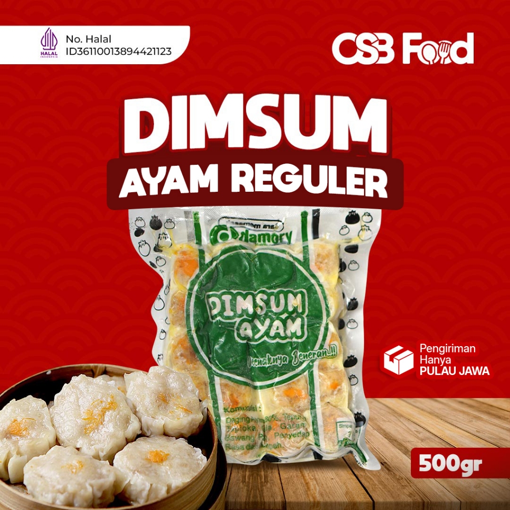 

Dimsum Ayam Mix Isi 20 pcs Frozen Food Halal