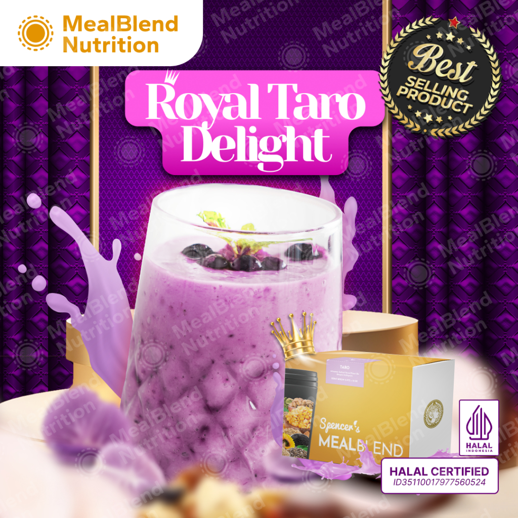 

Spencer's MealBlend - Royal Taro Delight | Multigrain Slimming Drink | Pengganti Makanan - 1 Sachet