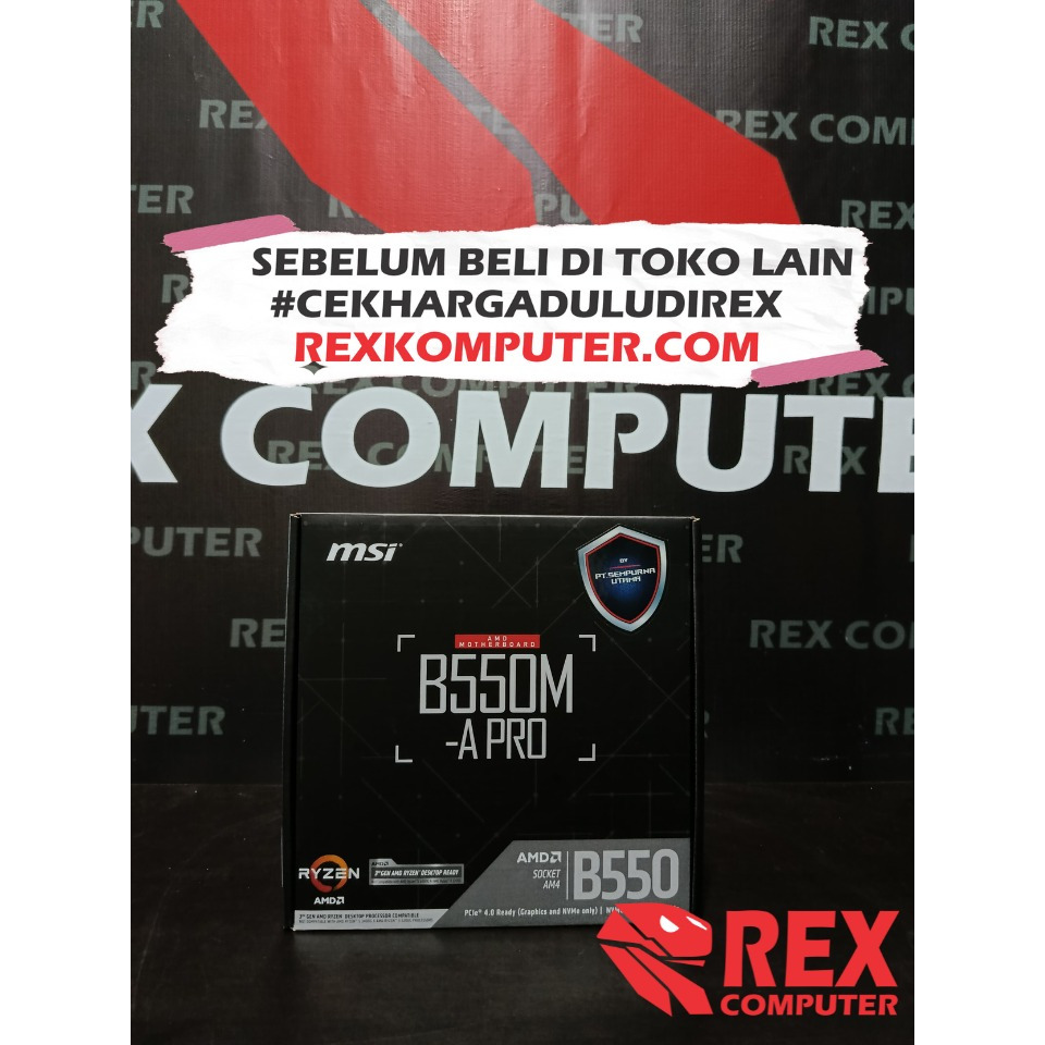 MOTHERBOARD MSI B550M-A PRO