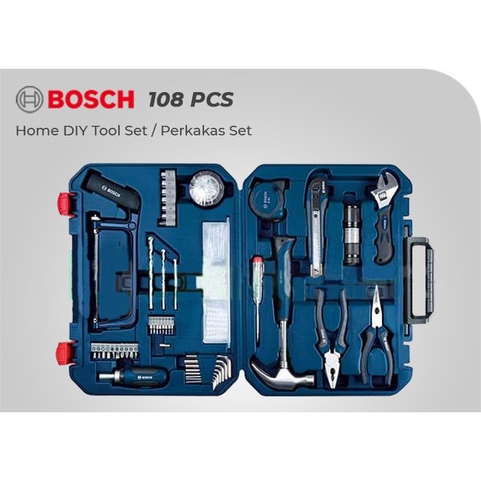 BOSCH TOOL KIT 108 PIECES MIXED SET - 108 MULTI-FUNCTION TOOL KIT / TOOL KIT COMPLATE SET 108 PCS
