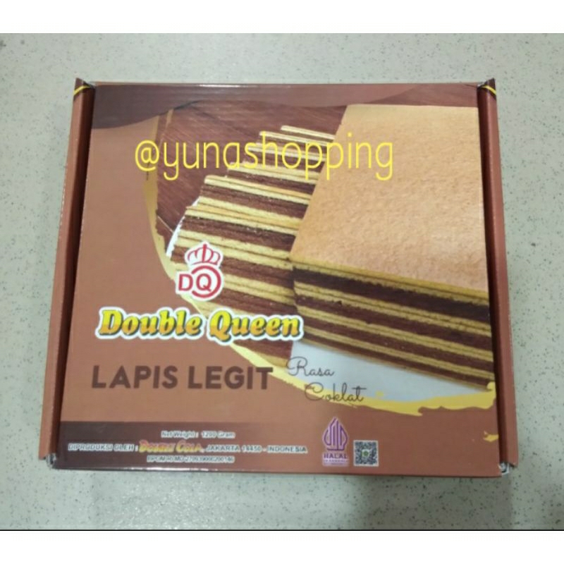 

Lapis legit double queen rasa coklat 1200g