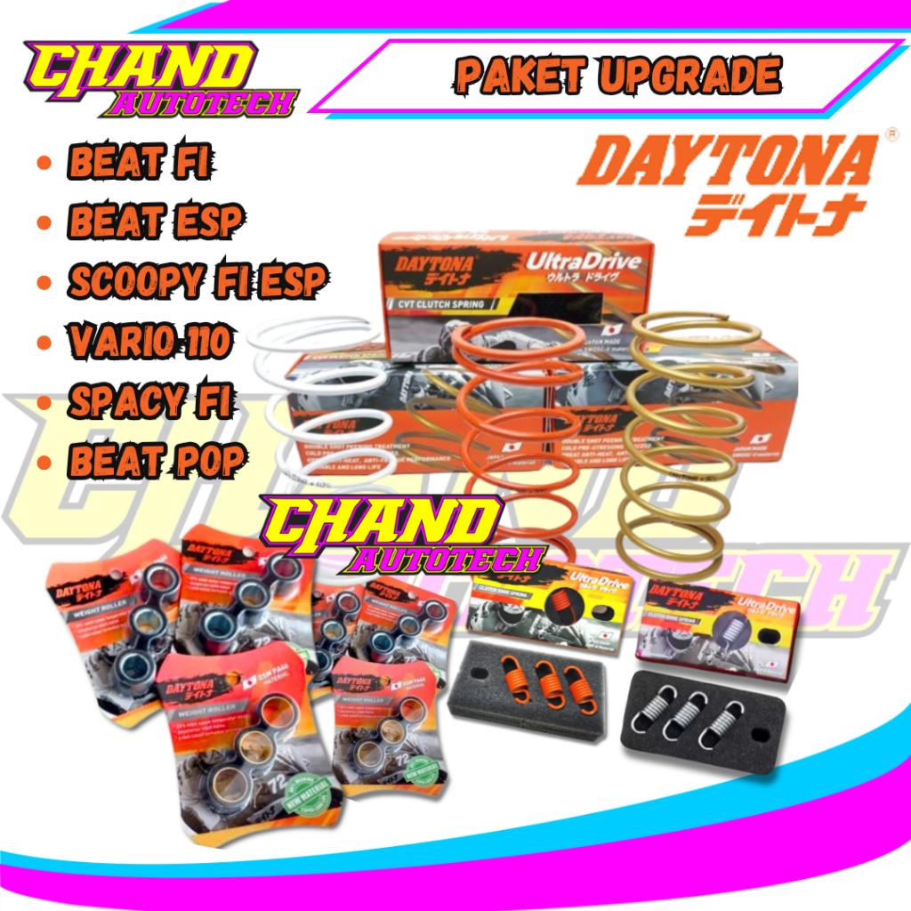 PAKET UPGRADE CVT DAYTONA BEAT FI BEAT POP VARIO 110 PAKET KIRIAN DAYTONA PAKET CVT DAYTONA