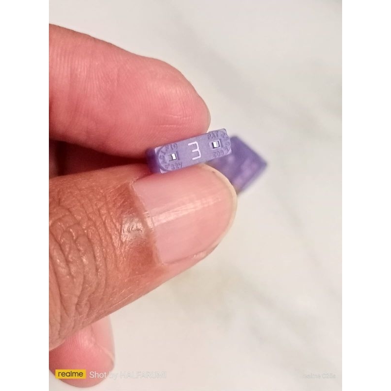 Original sikring tancap mini 3A untuk motor dan mobil