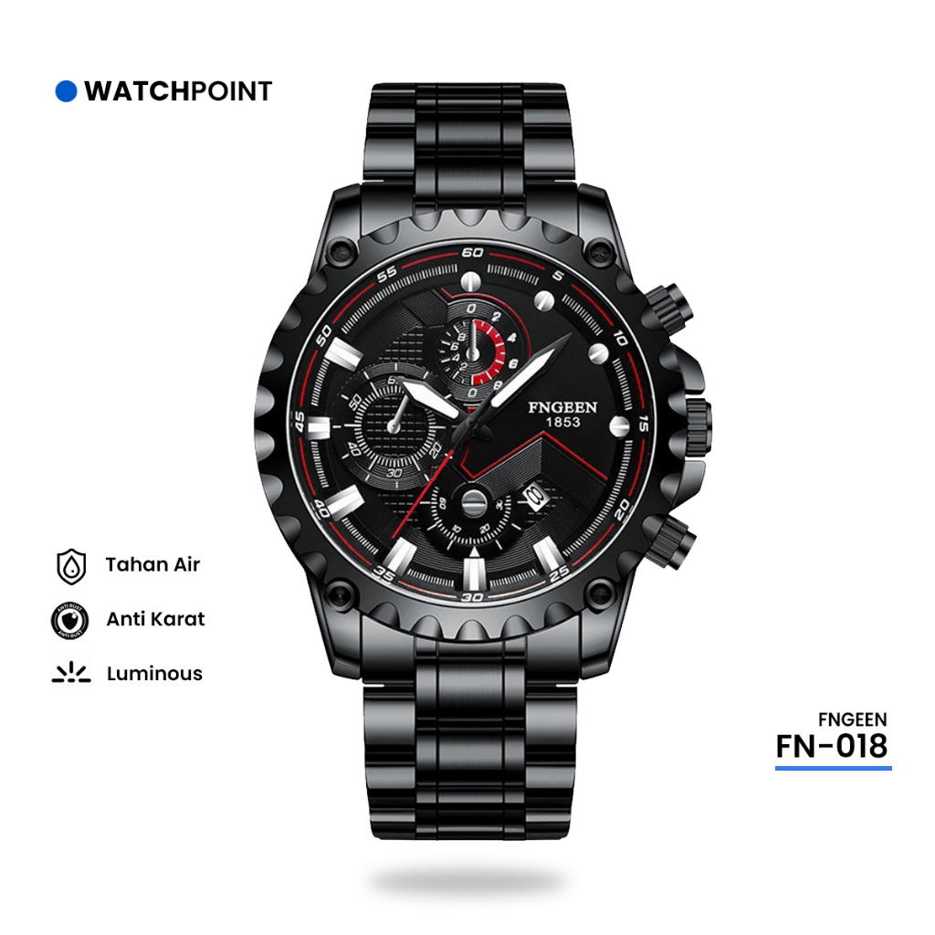 Jam Tangan Pria Fngeen 5757 Original Tahan Air Analog Kalender Army Quartz Anti Air Untuk Pria hhc