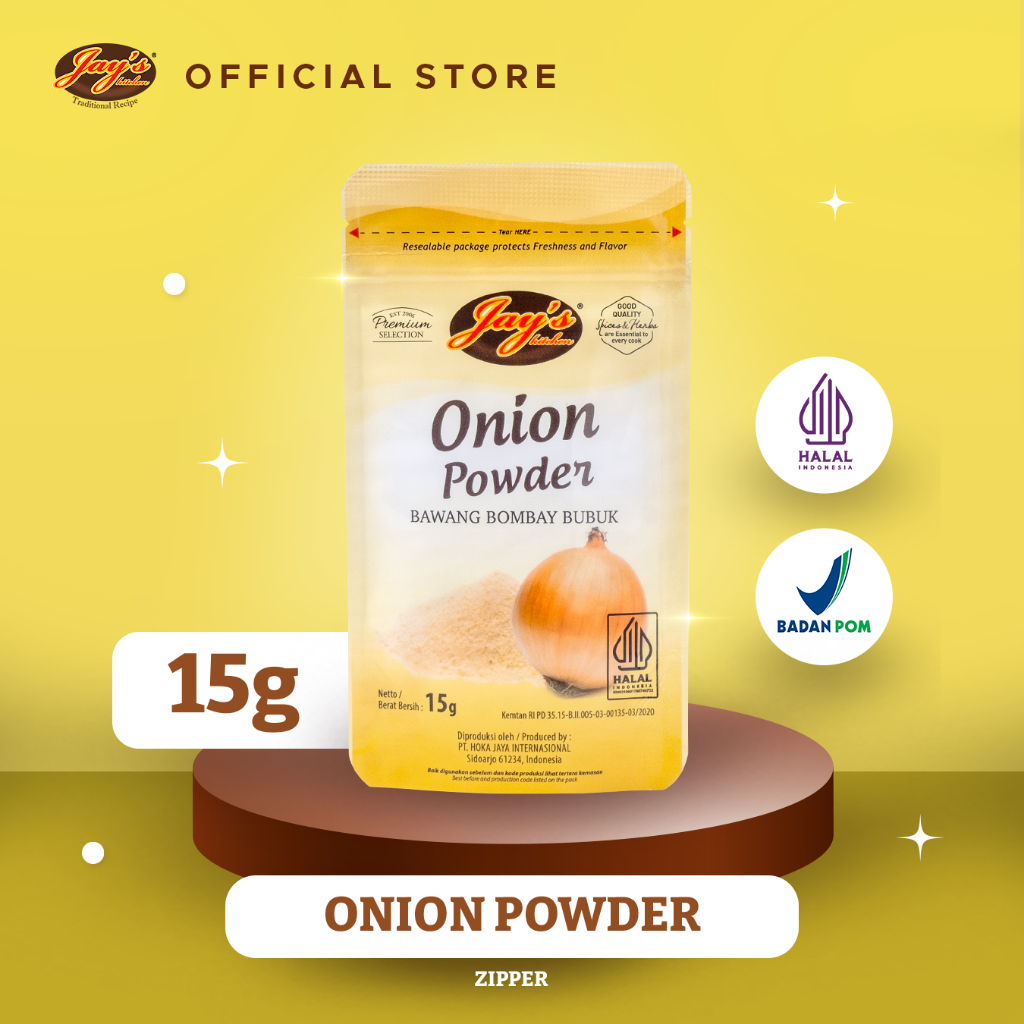 

Jay's Kitchen Onion Powder Zipper 15 GR