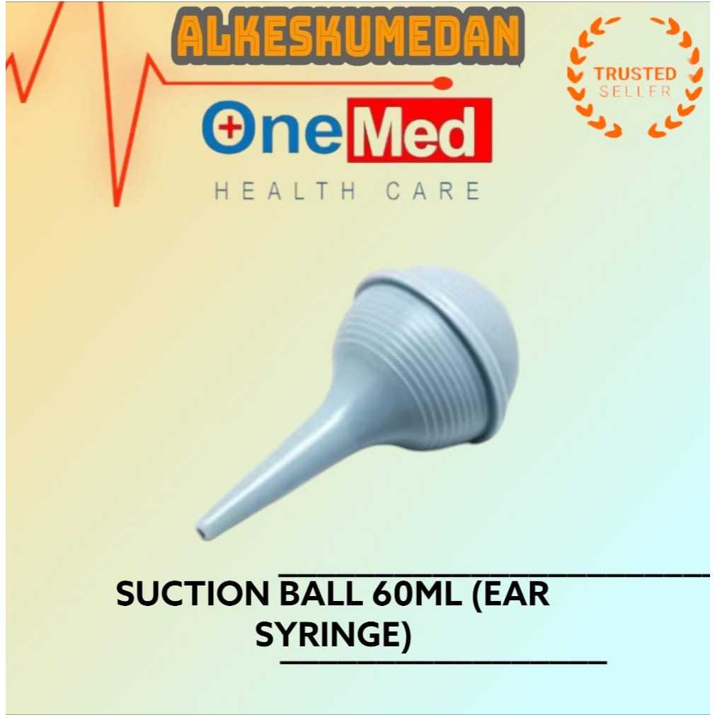 EAR SYRINGE SUCTION BALL 60 ML ONEMED