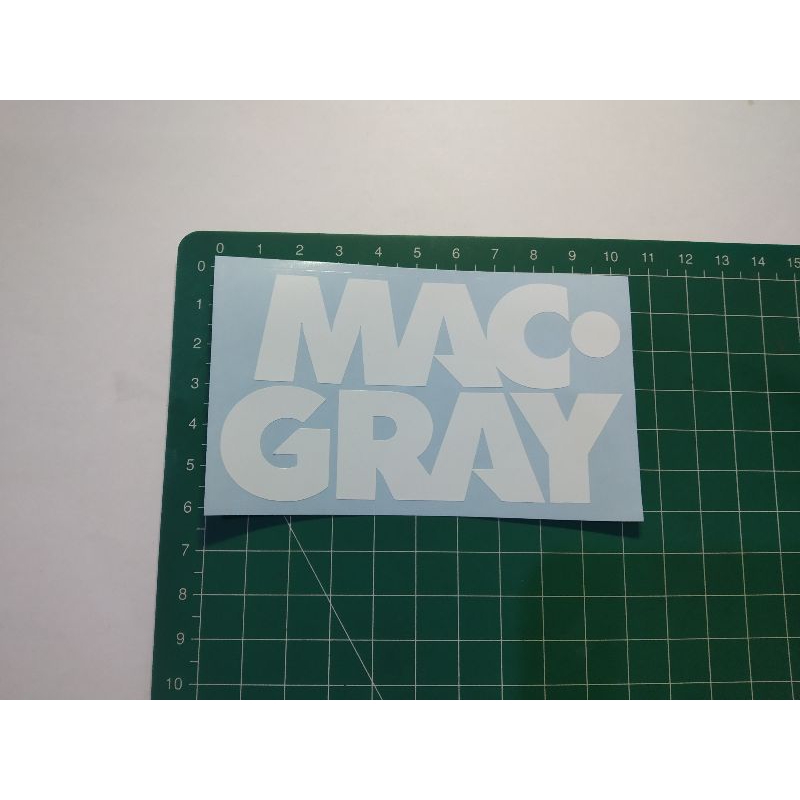 

stiker cutting Mac gray