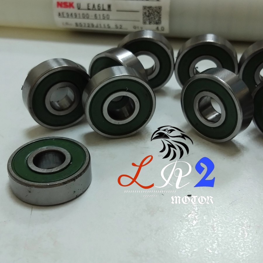 MINIATUR BEARING 608 DD 608 2RS Tutup karet NSK