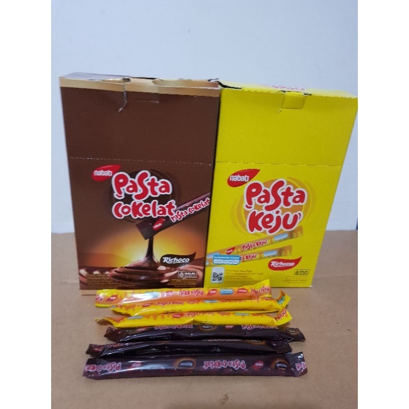 

Richeese pasta keju Richoco pasta coklat coklat stik