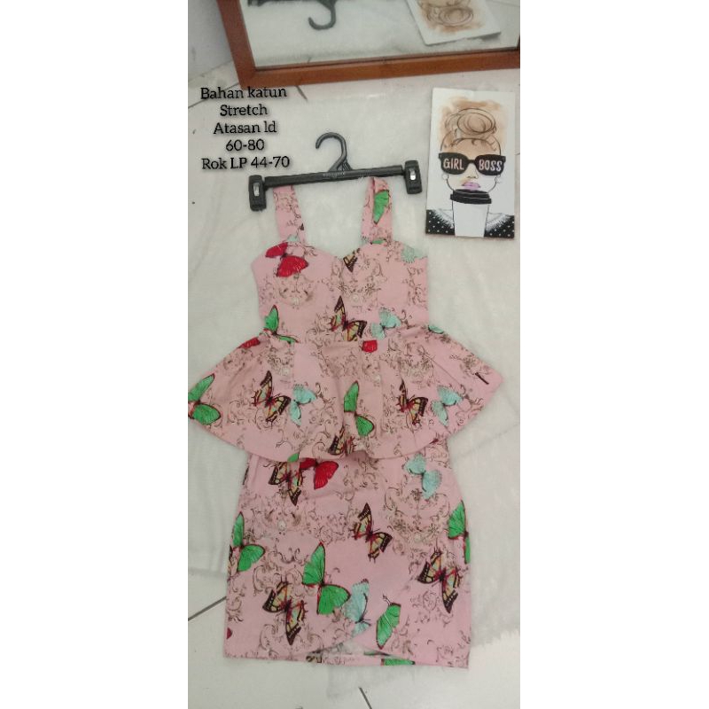 GAUN MIDI PENYANYI/GAUN PESTA/GAUN MALAM/STELAN DRESS/MINI DRESS