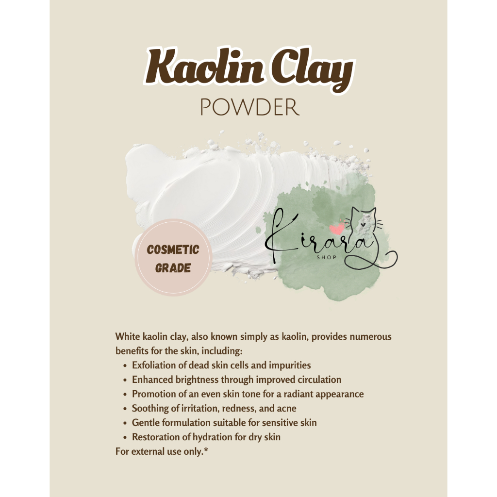 Bentonite Clay Kaolin Clay Cosmetic Grade