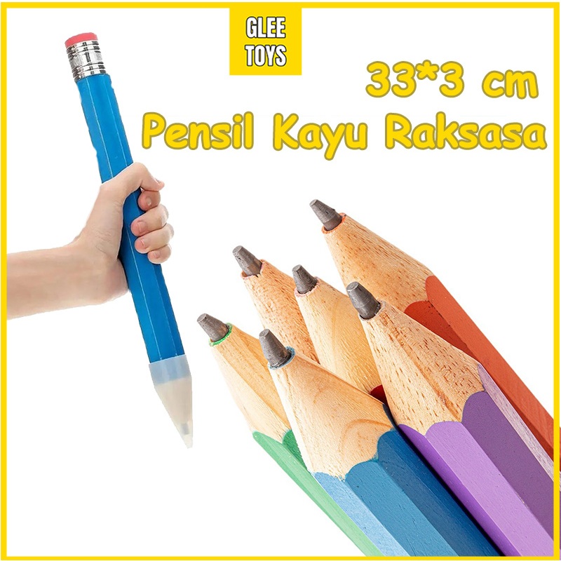 

GLee 33 CM Pensil Jumbo Besar Mainan Pencil Pensil Jumbo Hiasan Photo Kado Alat Tulis