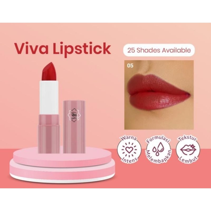 VIVA COSMETICS - Lipstik Satin Finish-Original/Bpom