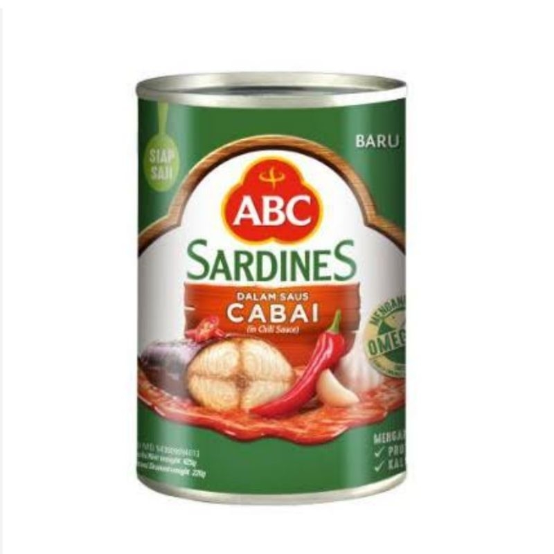 

ABC Sarden 425gr / Sardines ABC Cabai besar